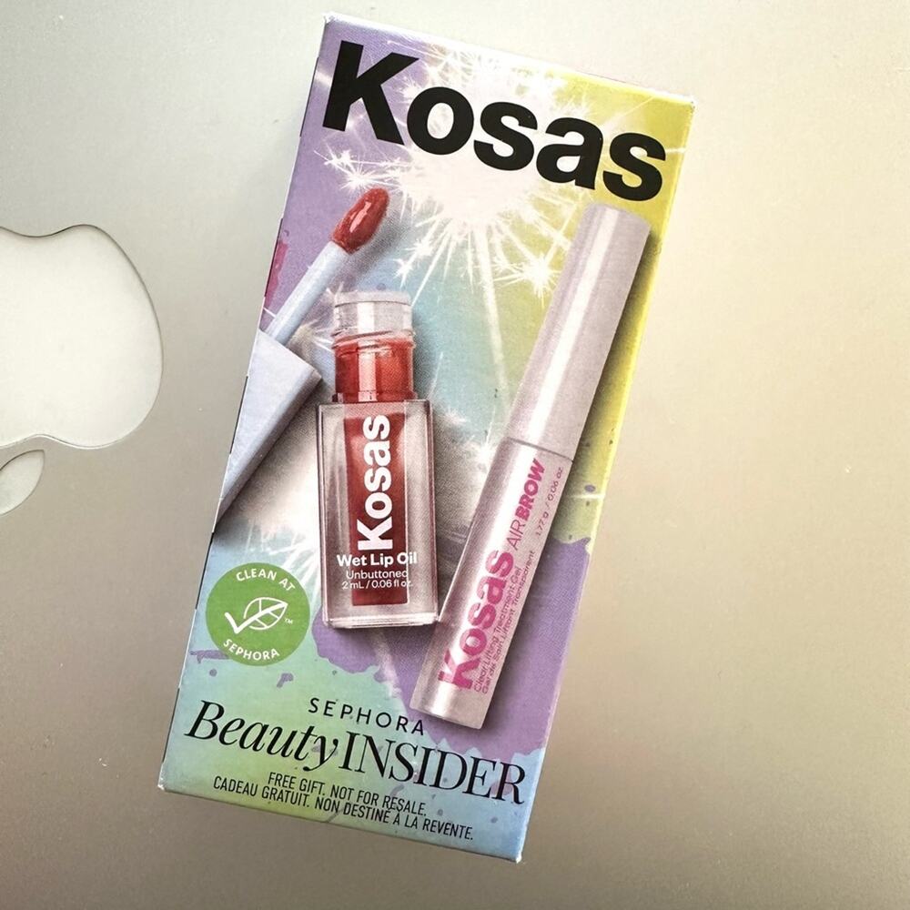 Kosas Lip & Brow sephora beauty insider birthday gift set. NEW IN BOX